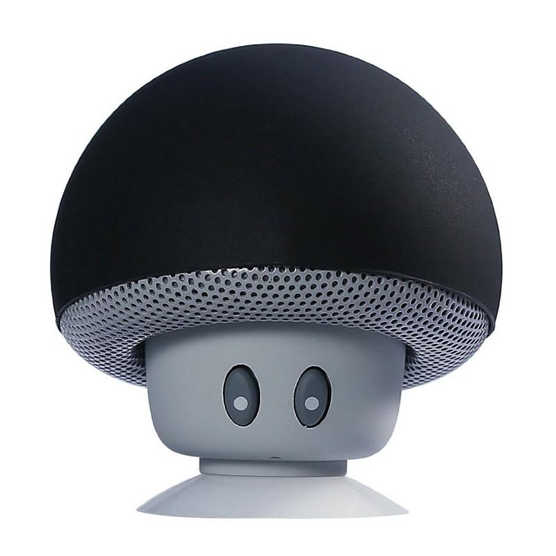 Yellow Pandora portable wireless mushroom Bluetooth speaker with built-in microphone, ideal for mobile and laptop audio.