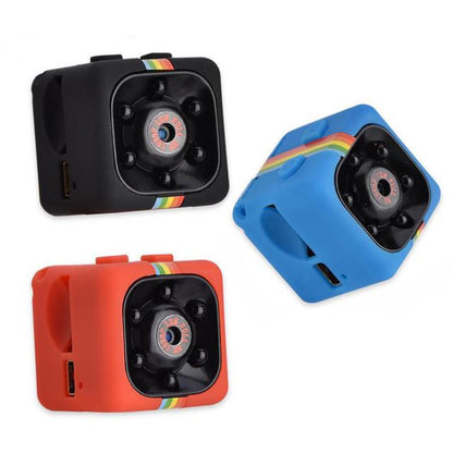 Yellow Pandora Night Vision 1080P portable mini camera for audio and video recording, compact and easy to use.