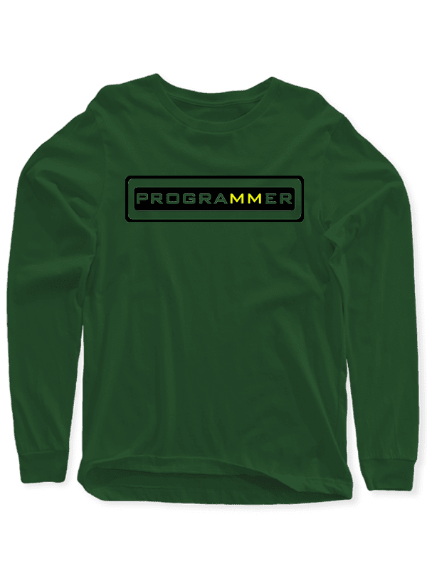 Scorpius programmer full sleeves T-shirt featuring a casual design with long sleeves and printed graphics, ideal for tech enthusiasts.