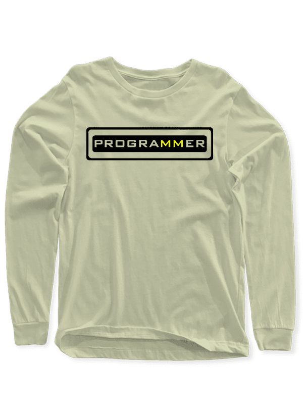 Scorpius programmer full sleeves T-shirt with a tech-inspired design, casual fit, and comfortable fabric.