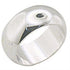Rhodium brass ring from Turquoise Tiger jewelry collection, plain band with smooth, polished surface and no stones.