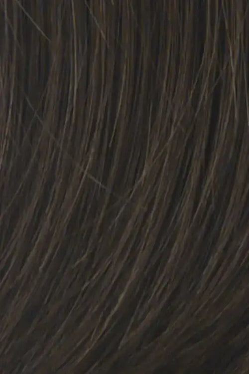Dark chocolate 18-inch human hair highlight extensions by Hairdo, three clip-in pieces for added volume and color.