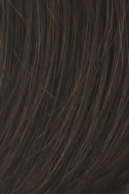 Dark chocolate 18-inch human hair highlight extensions by Hairdo, three clip-in pieces for added volume and color.