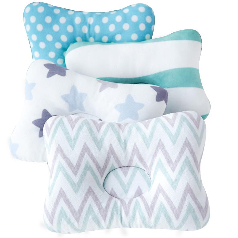 Blue Charlie newborn baby head protection cushion pillow with animal design, providing gentle support for infants and kids.