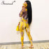 Blue Charlie tie dye mesh bodysuit and pants two-piece women set featuring long sleeves, stylish and sexy for home and casual wear.