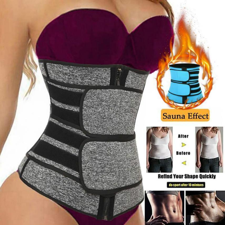Blue Charlie women’s waist trainer shapewear for slimming and tummy reducing, shown in red, designed for a snug, supportive fit.