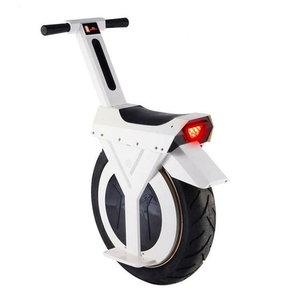 Blue Charlie Daibot electric monowheel scooter, single-wheel electric scooter for home and garden use, shown in the image.