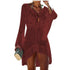Crochet beach cover-up for women with tassel ties, knitted design, stylish Jade women&