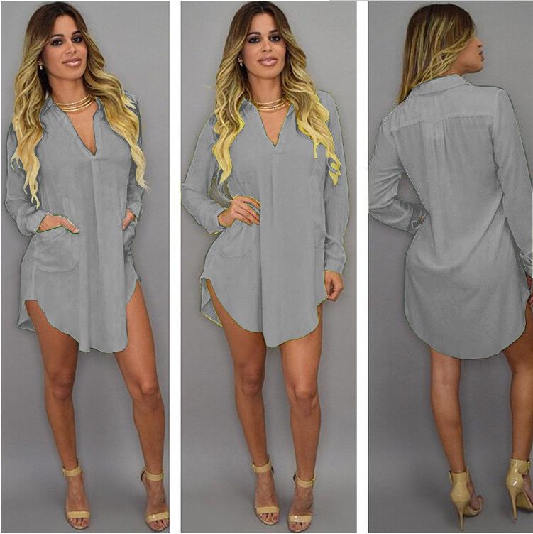 White chiffon summer V-neck short beach dress for women by Jade, featuring a mini loose casual style.