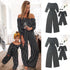 Blue Charlie family matching striped clothing set for mother and daughter, featuring coordinated casual outfits for home and garden wear.