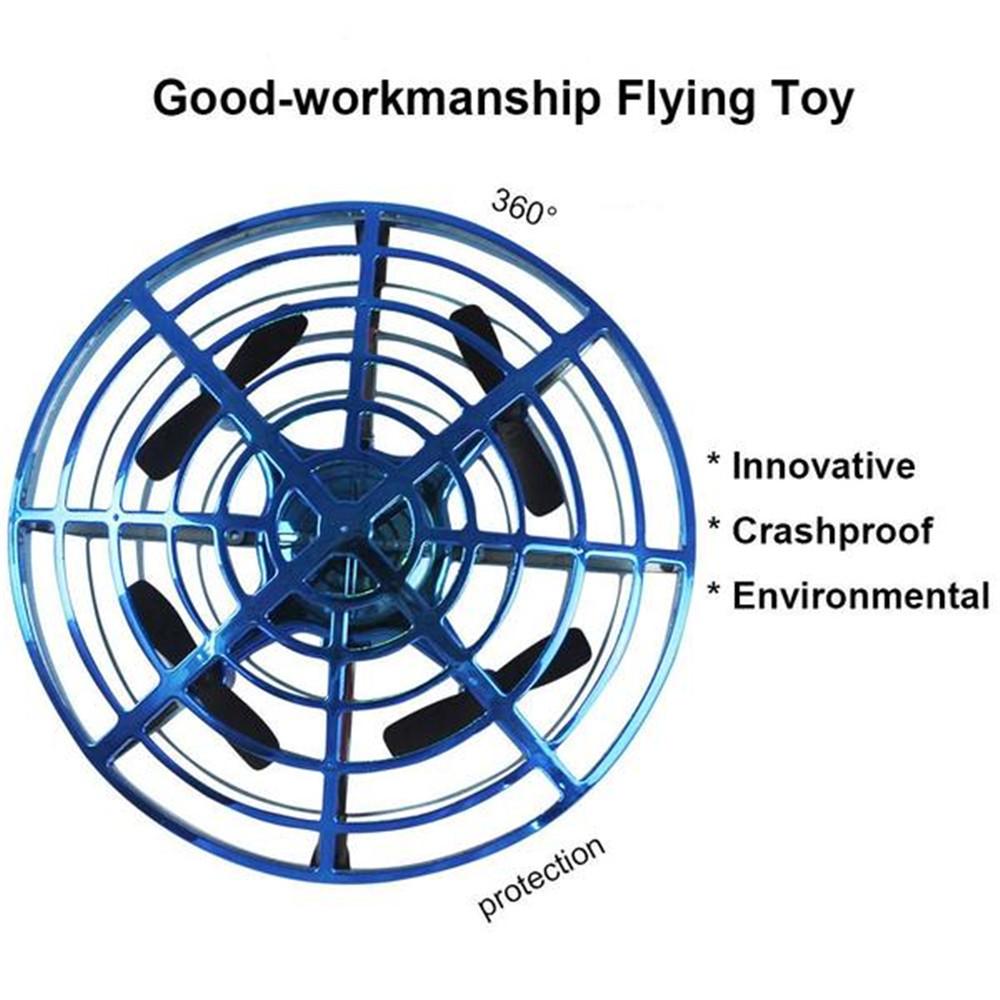 Jade flying helicopter mini drone with UFO design, infrared induction, remote control, and compact toy aircraft for kids.