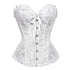 Plus size steampunk corset for women by Jade, featuring lace-up boning and gothic style, suitable for gothic and alternative fashion.