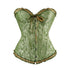 Plus size black steampunk gothic corset with lace-up front and boning, designed for women by Jade.