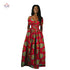 Long African dashiki dress for women, traditional African clothing in vibrant patterns, by Blue Charlie, suitable for home and garden wear.