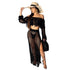 Women’s vintage beach cover-up mesh crop top from Blue Charlie, perfect as a bikini swimsuit cover-up for summer days.