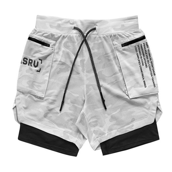 Blue Charlie ASRV running shorts with built-in liner, designed for sports, jogging, and fitness activities.