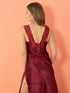 Red high slit nightie from Harlequin Icarus, women&