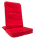 Red Alabaster OMSutra folding meditation chair with portable design, lightweight and comfortable for outdoor and indoor meditation sessions.