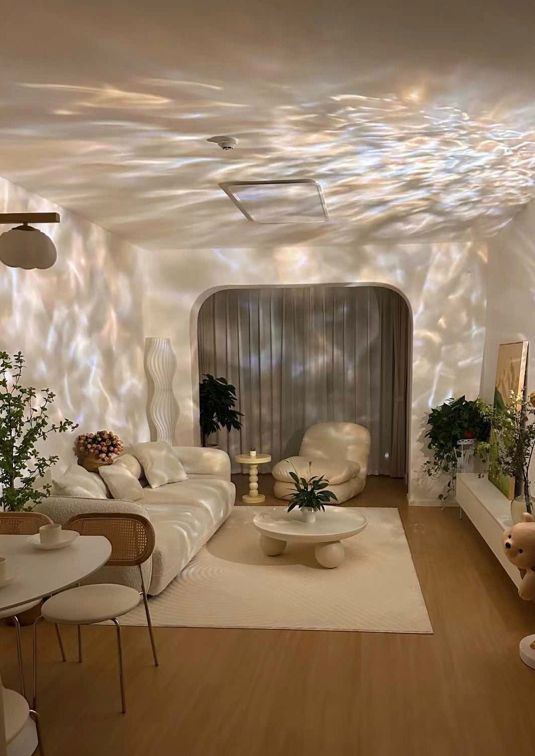 Inspecial Home Ripple Projector Decorative Table Lamp providing modern ambient lighting for home decor.