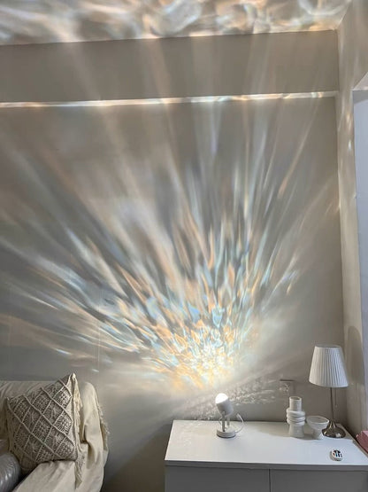 Inspecial Home Ripple Projector Decorative Table Lamp creating modern ambient night lighting for home decor.