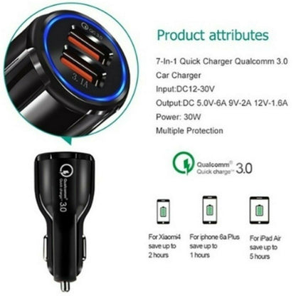 Fuchsia Electra 2-pack USB car charger adapters with 2 ports for fast charging mobile devices and laptops in a car.