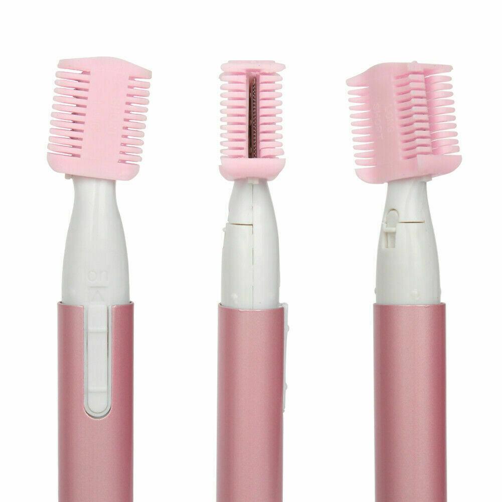 Fuchsia Electra portable electric epilator for eyebrows and facial hair removal, compact trimmer for precise grooming at home