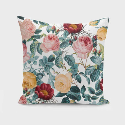 Vintage Garden VI 1 cushion by Scorpius featuring floral fabric and decorative embroidery, perfect for cozy living spaces.