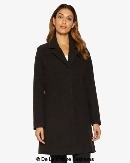 Rose Eleusis Sara Covert button-up coat in a stylish jacket, featuring a classic collar and tailored fit, shown on a neutral background.