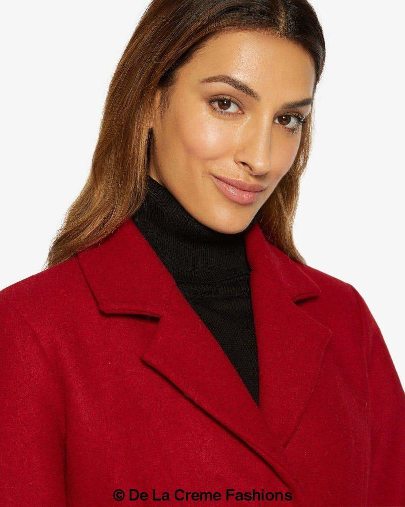 Rose Eleusis Sara Covert button-up coat, stylish jacket with button details, shown in a sleek, tailored design for versatile wear.