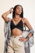 Black scallop lace bralette from Periwinkle Aether&