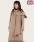 Rose Eleusis Scarpia wool and cashmere overcoat with scarf detail in camel, stylish jackets and coats for sophisticated winter wear.