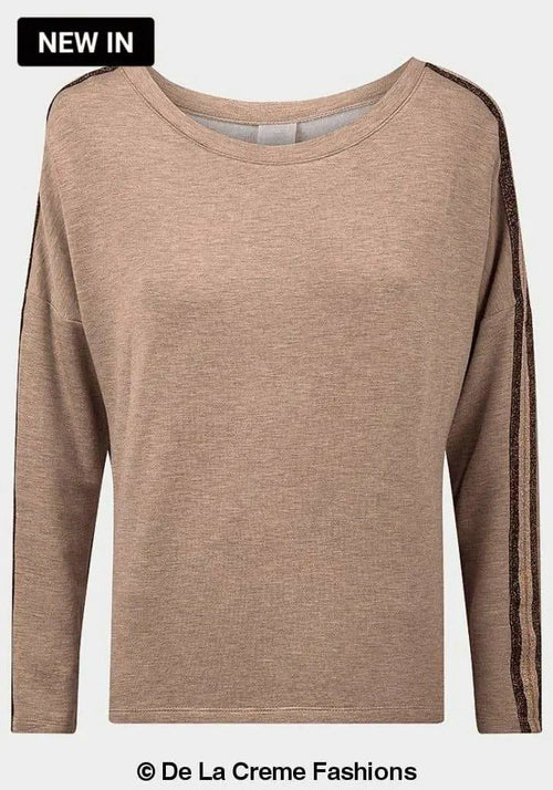 Beige Rose Eleusis Secret Treasures fleece-lined sleepwear top, cozy and comfortable ladies&