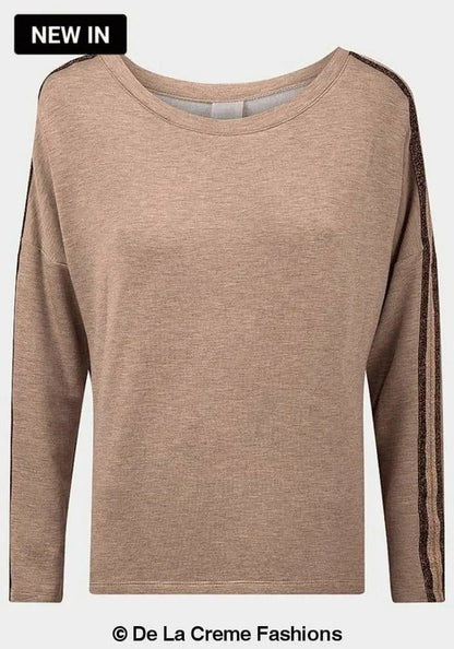 Beige Rose Eleusis Secret Treasures fleece-lined sleepwear top, cozy and comfortable ladies&