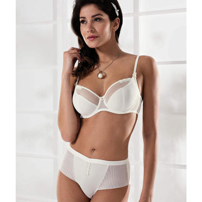 Semi-sheer wired bridal bra from Lisca Zarah collection, Lime Lucy lingerie, featuring delicate lace and elegant design.