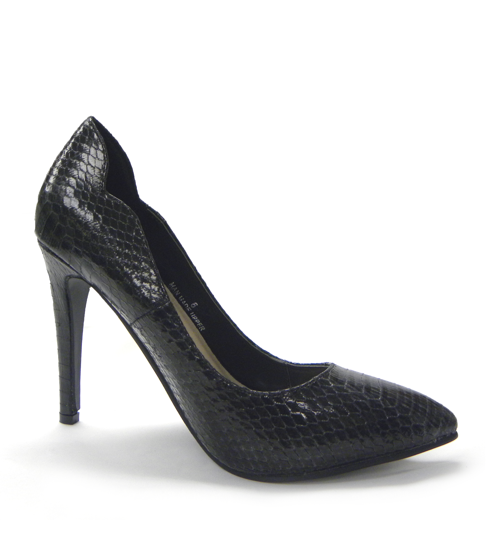 Black Sharlene footwear by Azure Ophion, stylish shoes with sleek design and comfortable fit, shown in the image.