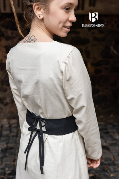 Black Sieglinde belt by Azure Briseis, featuring intricate design, ideal for festivals and party outfits.