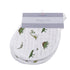 Lavender Charlie Dino Days cotton burp cloths and bibs 2-pack for babies, featuring playful dinosaur prints and soft fabric.