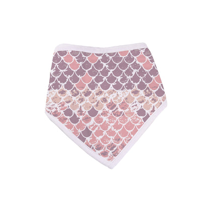 Lavender Charlie Under The Sea bamboo bandana bib 4-pack for kids and babies, featuring colorful ocean-themed designs.