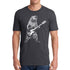 Charcoal T-shirt featuring a bear playing bass guitar design by Indigo Tiger.