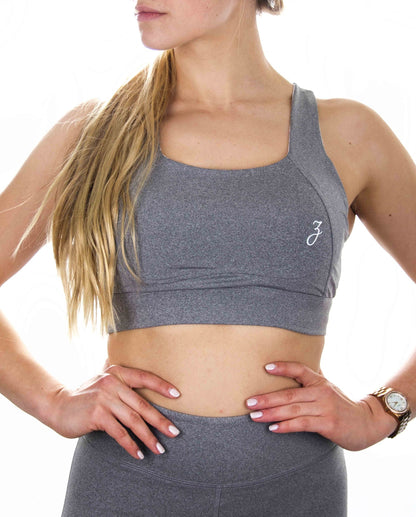 Grey Pear Juniper Sports Bra Origin for women, stylish and supportive women&
