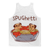 Sky Felix sPUGhetti Classic Sublimation Adult Tank Top featuring vibrant, colorful design on a lightweight T-shirt for adults.