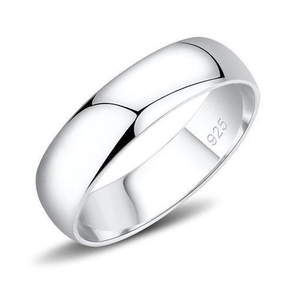 Sterling Silver Ring by Turquoise Tiger with a simple, polished band, showcasing elegant jewelry design without stones.