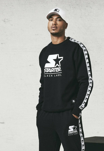 Callisto Starter Logo Taped Crewneck sweatshirt with taped detailing, in a comfortable crewneck sweater style.