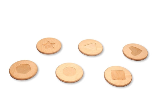 Red Oceanus Stepping Balance Stones for kids, colorful plastic furniture stones arranged in a playful pattern on the floor.