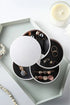 Gold Penelope 4-compartment jewelry organizer in a sleek kitchen-style storage box with compartments for jewelry and accessories.