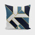 Golden and geometric art V cushion from Scorpius, decorative textile pillow with modern design and stylish patterns.