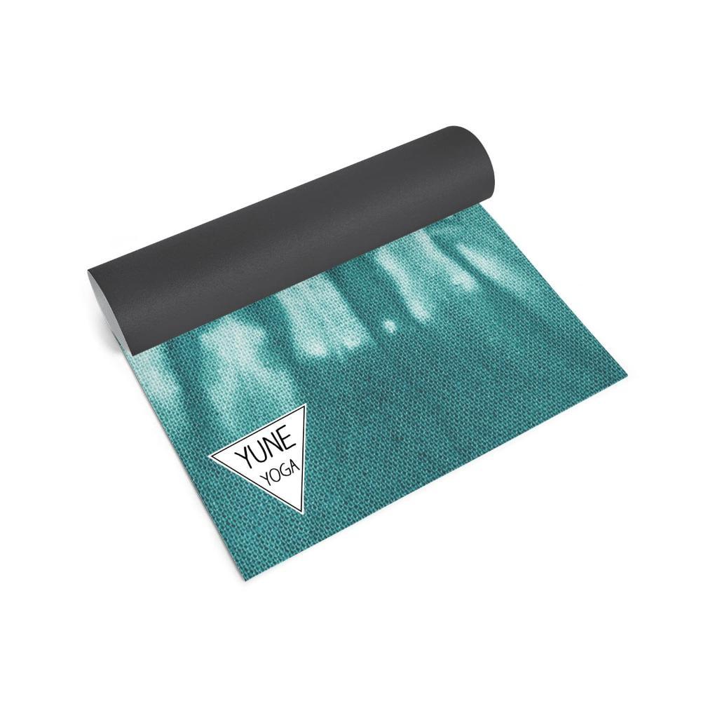 Yoga Mat | 6mm Thick | Green Tie Dye | Non-Slip | Eco Friendly | Yune Yoga | Sangfroid