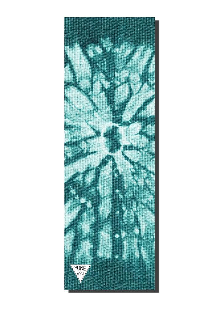 Yoga Mat | 6mm Thick | Green Tie Dye | Non-Slip | Eco Friendly | Yune Yoga | Sangfroid