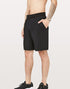 Black 9-inch mesh shorts by Sky Felix featuring a casual T-shirt style, displayed on a model.