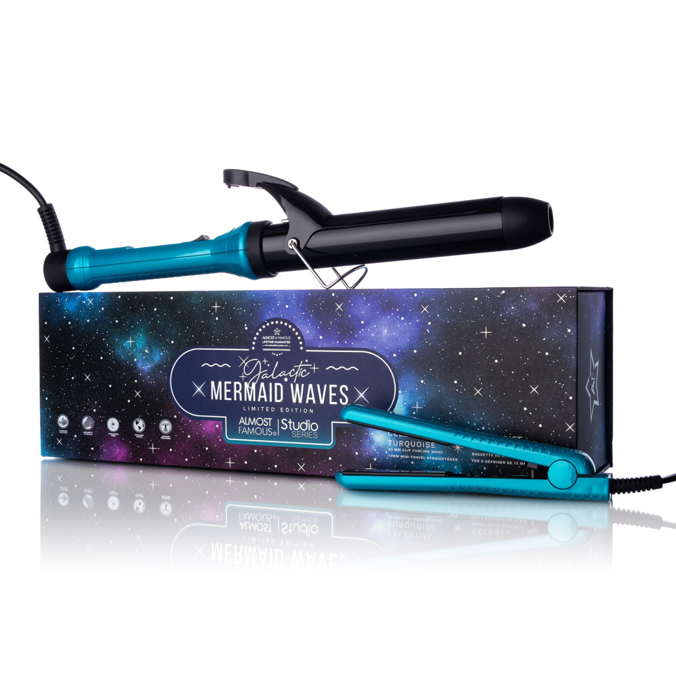 Mermaid Waves 2-Piece Set with Curling Wand &amp; Mini ToGo